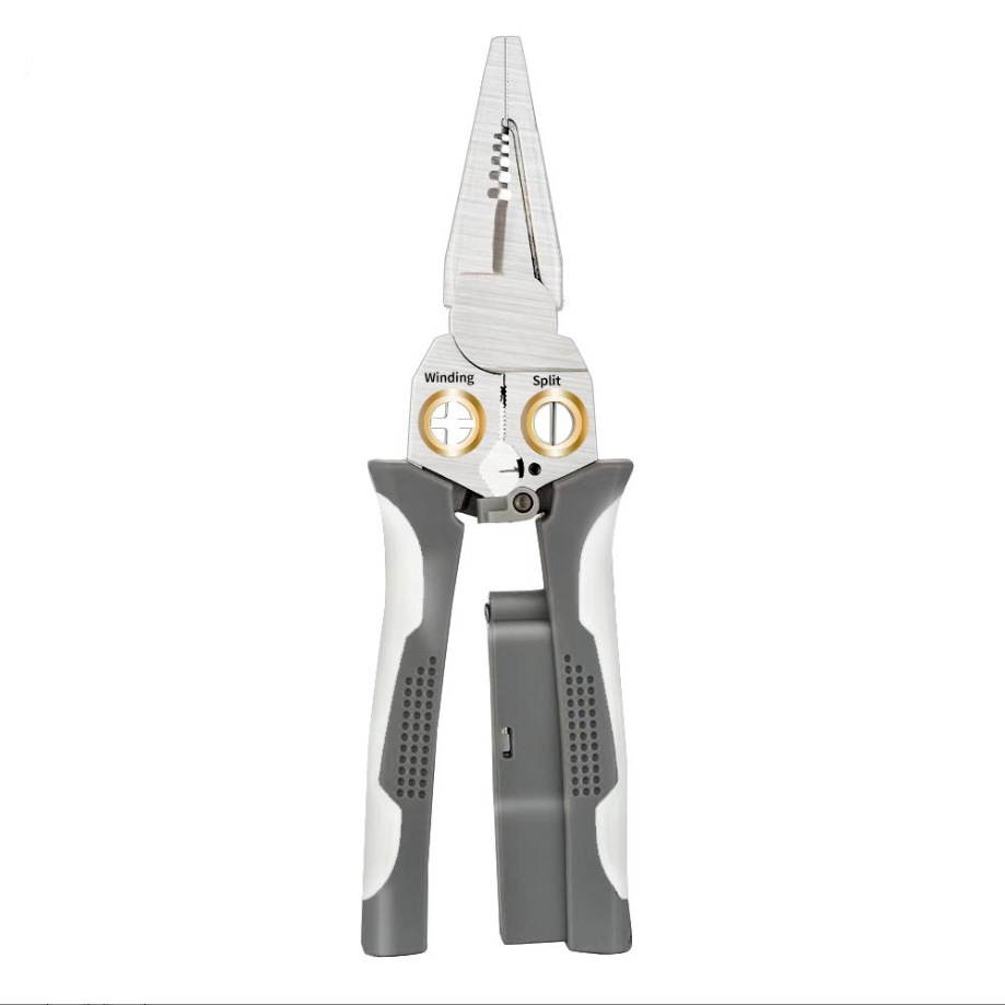 8 in 1 Wire Stripper Twister for Cutting and Pulling Wires Cable Scissors,Voltage Tester Pliers